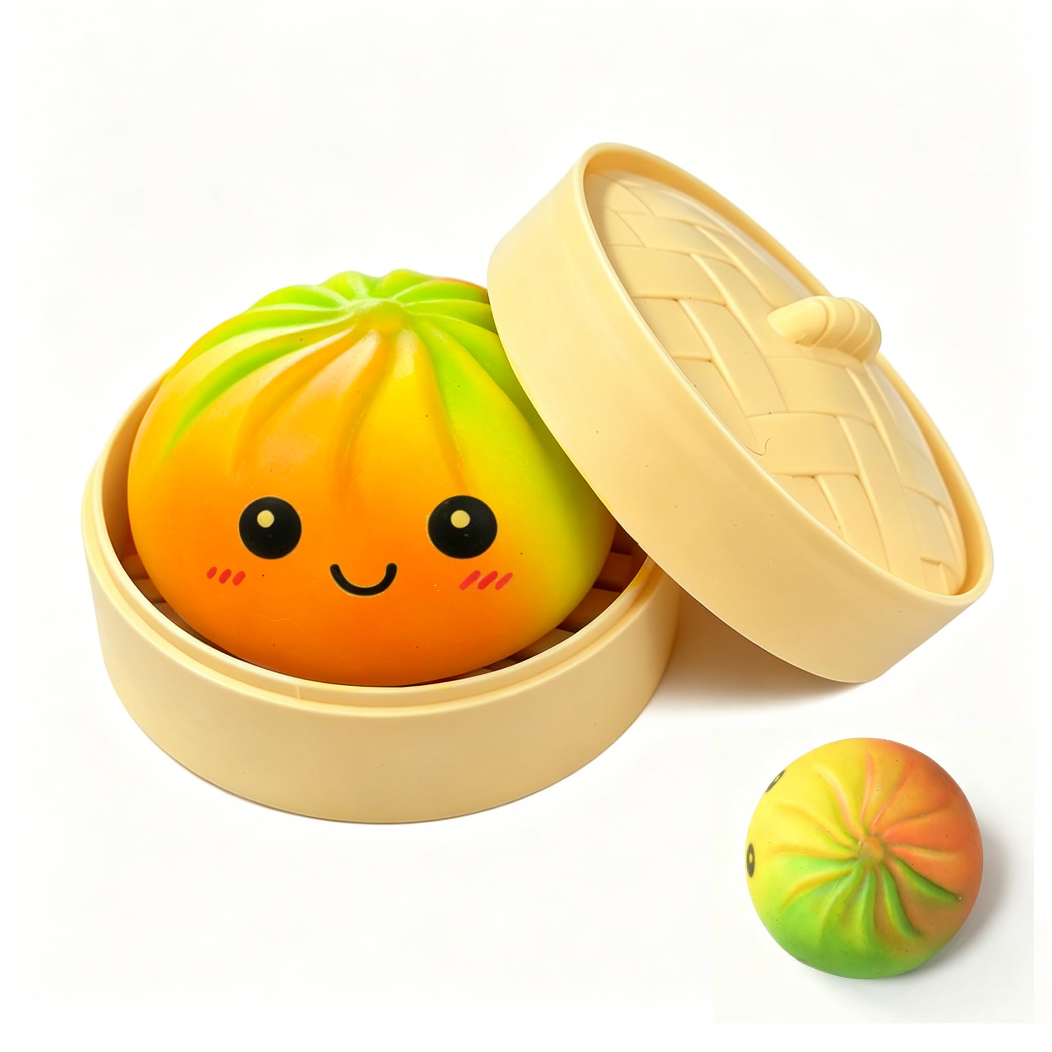 Colorful Dumpling Squishies New Mystery Glitter Squishies Dumpling with Box Stress Relief Balls Sensory Toys Desk Squeeze Toys Gift — view 13