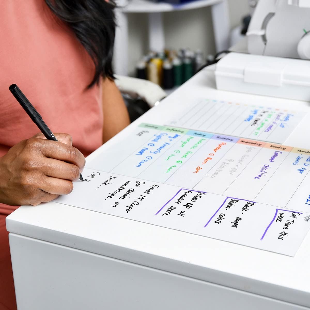 mcSquares Stickies Paquete de planificación brillante de borrado en