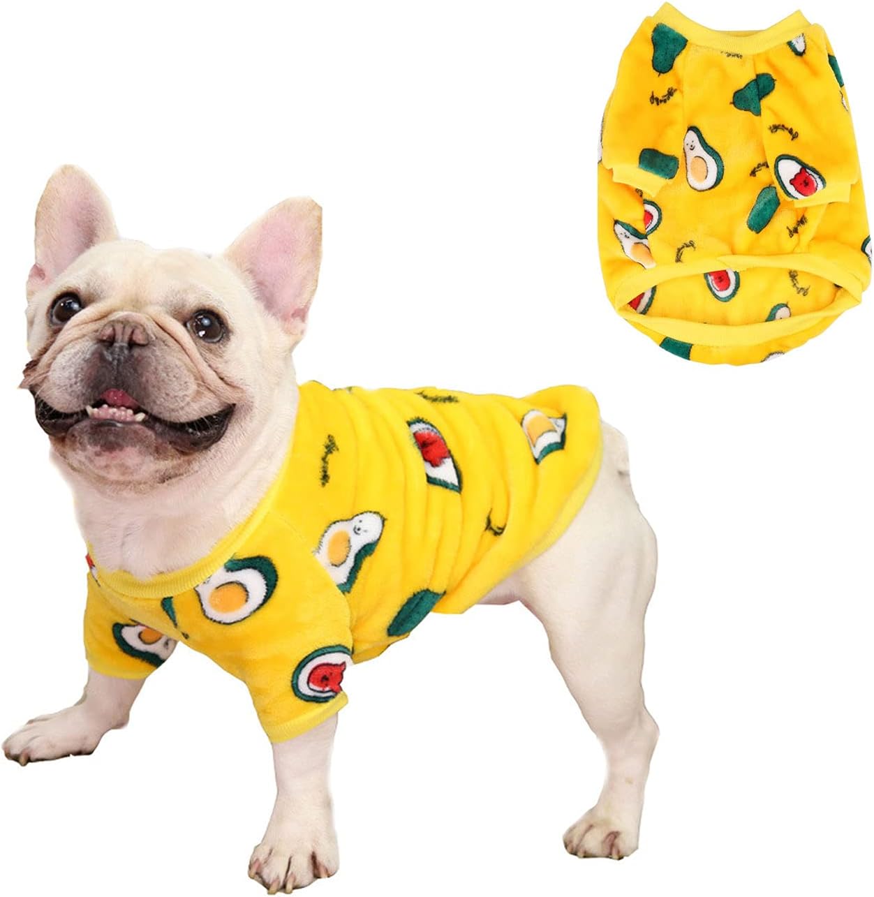 MeiAOBest Dog Warm Clothes,Pet Outfit Coat Cartoon Soft Coral Fleece Warm Winter Kitty Clothes Costume Apparel for Puppy Cats Small Medium Dogs (Medium