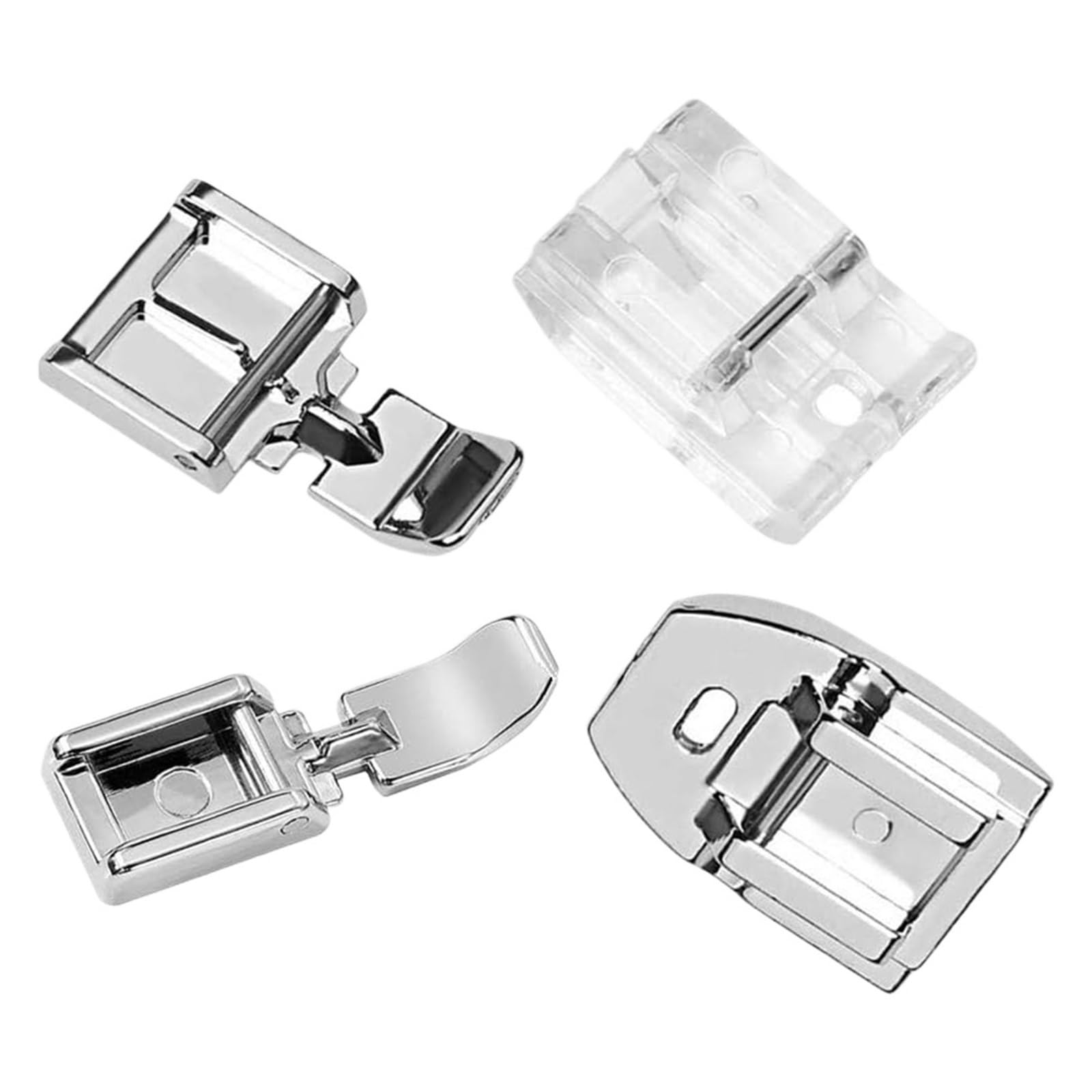 Yrznbhue 1 4Pcs Zipper Presser Foot Invisible For Low Shank Snap-On Sewing Machine Accessories