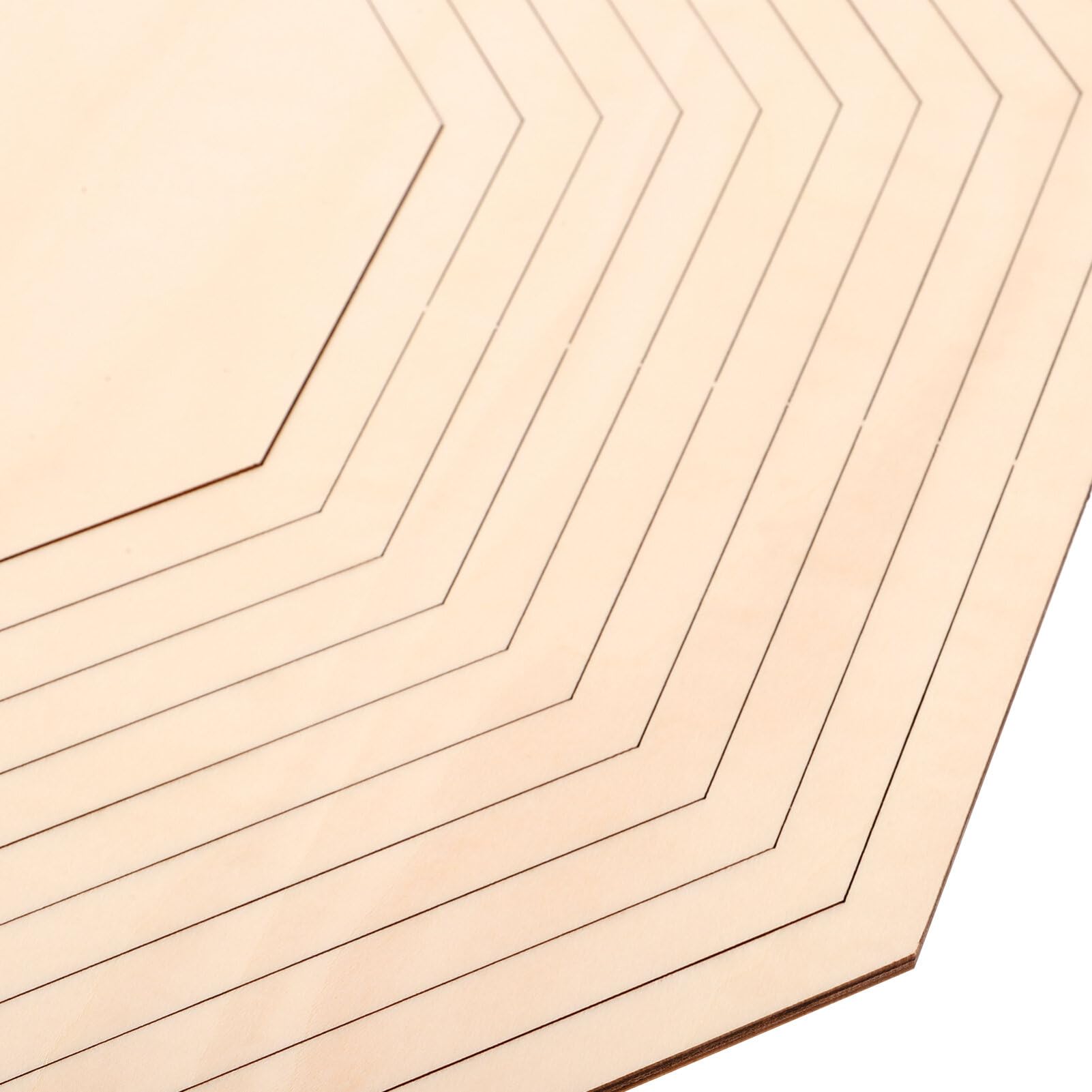 SHINEOFI 1set Utensili per Ceramica Ottagonali Legno Molds Geometrici per Fai da Te Guide di Taglio per Creazioni Strumenti per Modellazione Ceramica Unici