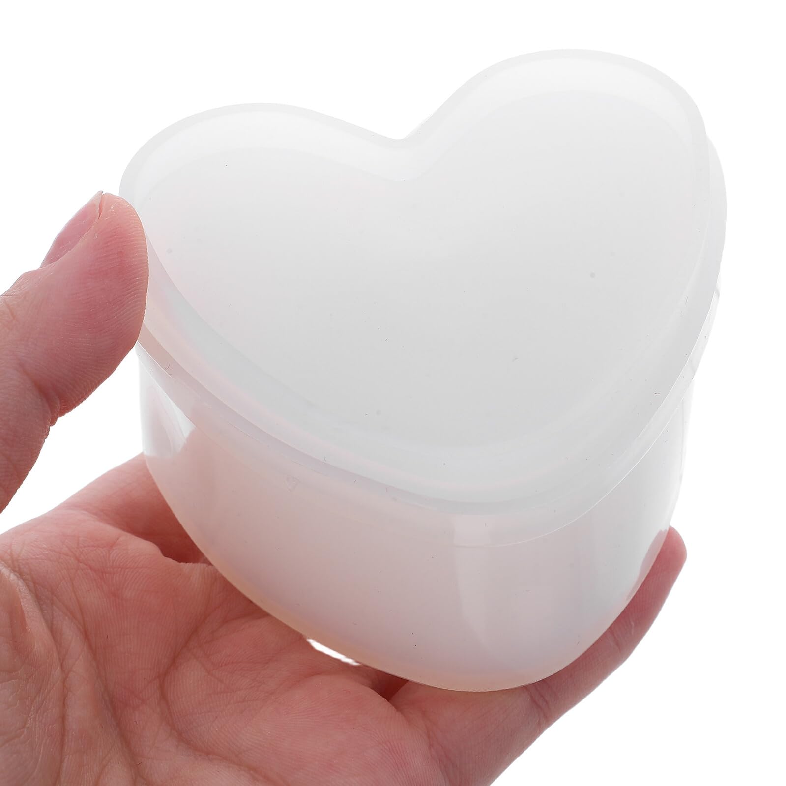 Didiseaon 5 Pezzi Stampo In Resina A Forma Di Cuore Stampo In Resina Epossidica A Forma Quadrata Vassoio Per Gioielli In Piatto Per Gioielli In Silicone Per Barattoli