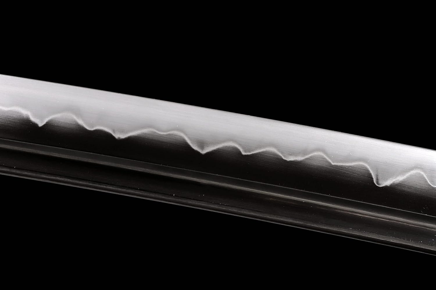 Swordsmith Katana Sword Handmade Clay Tempered Damascus Folded Steel/Clay Tempered T10 Steel Blue Blade Japanese Samurai Sword Sharp Full Tang (Dragon-Clay Tempered T10 Steel)