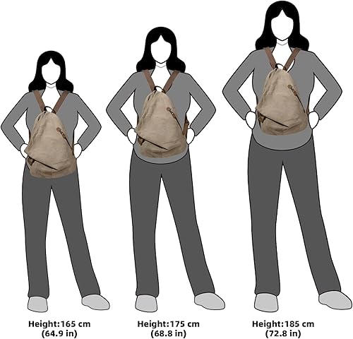 Miniatura 5 de Mochila vintage de lona  Mochila casual grande de viaje al aire libre, mochilas de senderismo para hombres y mujeres, 6882-caqui-n, Ciclismo