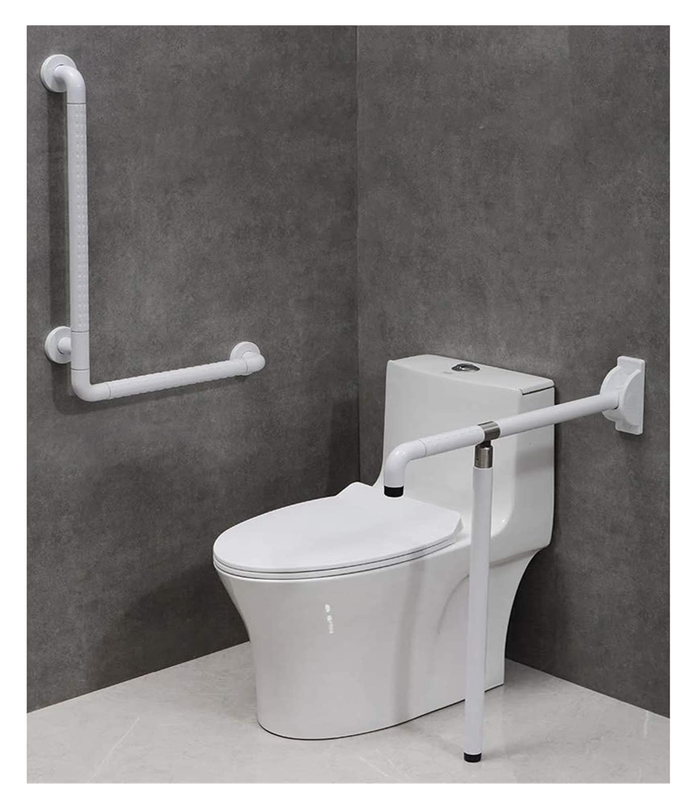 Barras de Apoyo para baño, Barra de Seguridad, Barra de Apoyo abatible, Barra Plegable de Pared, Barra de Apoyo Plegable con Pata