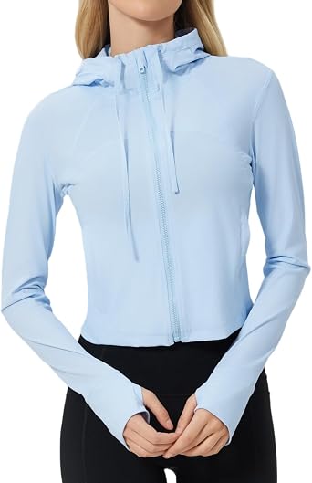 altiland UPF 50+ Lightweight Workout Hooded Jacket for Women