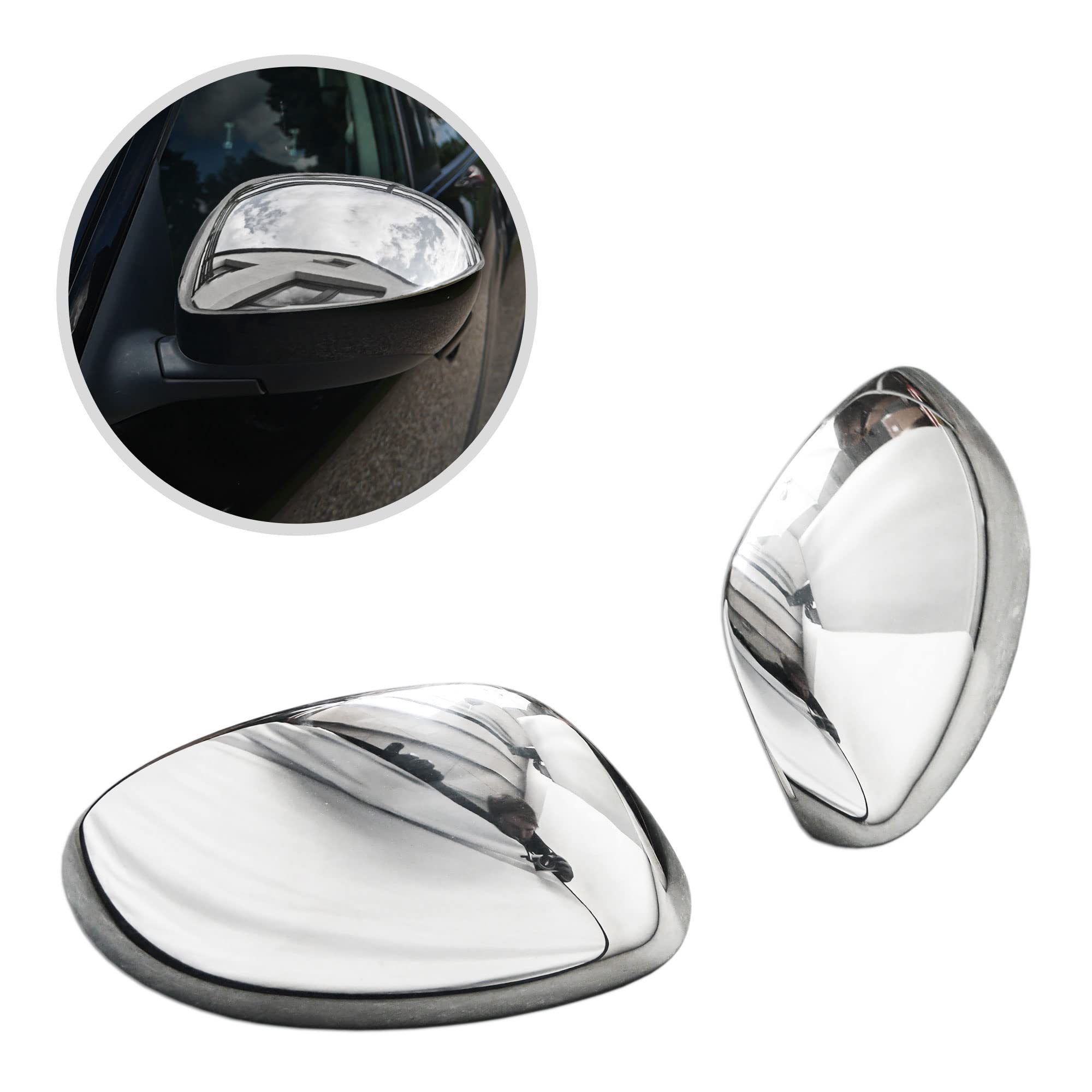 CHROMEMASTER | Nakładki na Lusterka Zewnętrzne | Kompatybilne z Nissan Juke F15 2011-2014 | Stal nierdzewna; Osłony Lusterek to Niepowtarzalny Wygląd Auta i Ochrona Przed Uszkodzeniem