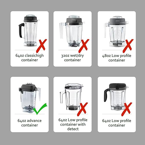 Miniatura 5 de Advanced Series - Batidora de alimentos de 48/64 onzas, color plateado