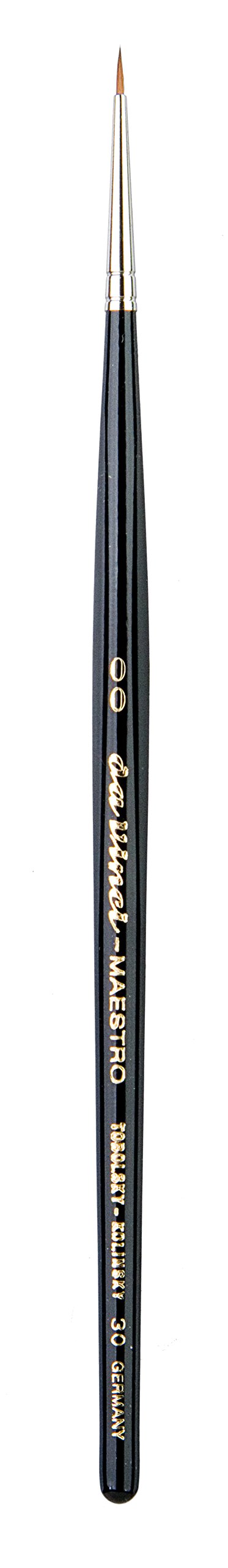 da Vinci Watercolor Series 30 Maestro Paint Brush, Round Kolinsky Red Sable, Size 2/0
