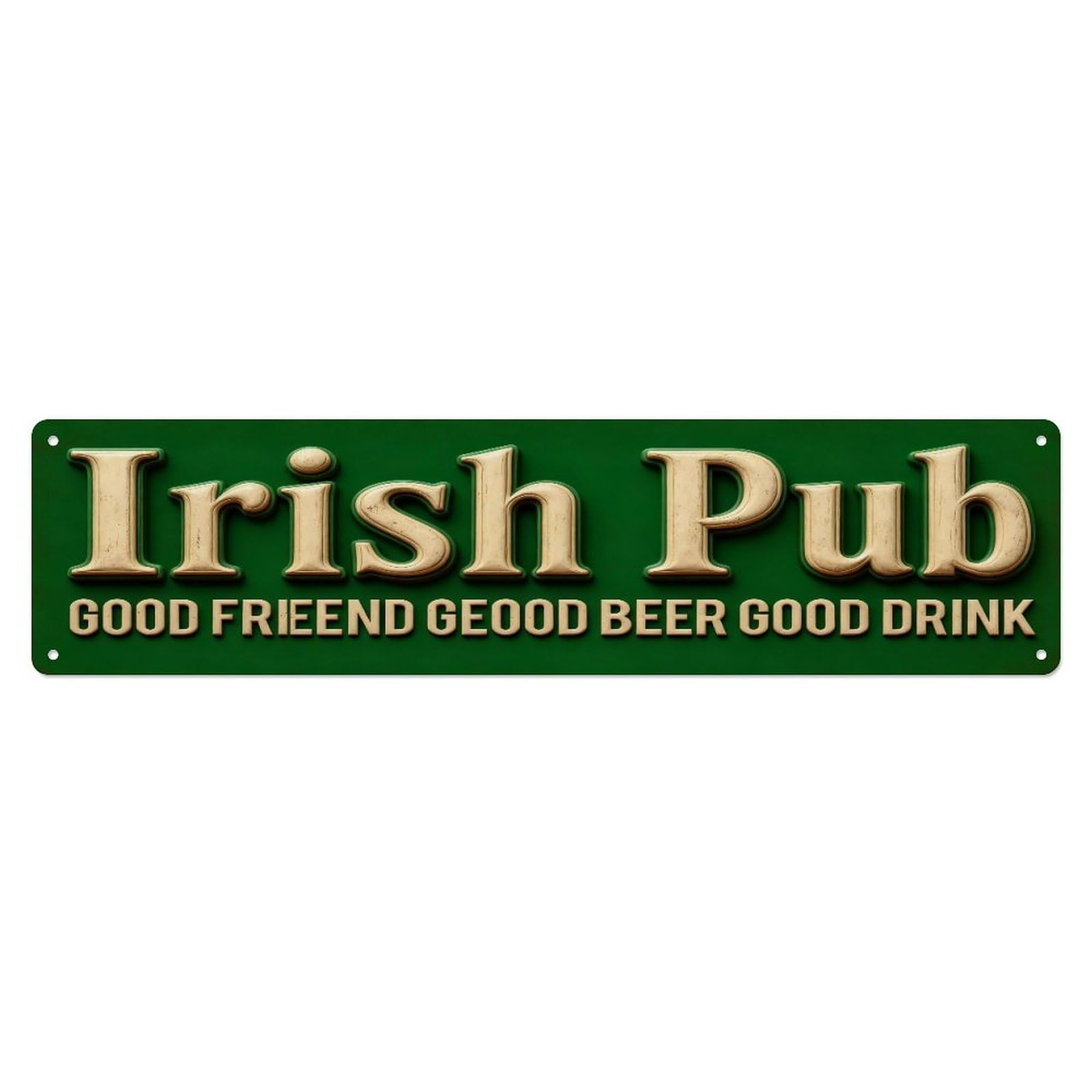 Irish Pub Sign Design Metal Tin Sign Plaque
