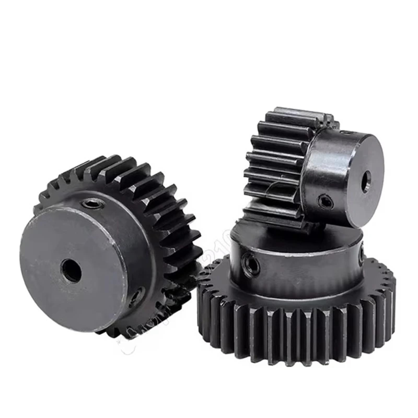 Engrenage droit 1,5 m, 30/35/40/45/50/60/65/70/80 dents, alésage 10/12/15 mm, 1 pièce(12mm,60 Teeth-1pcs)