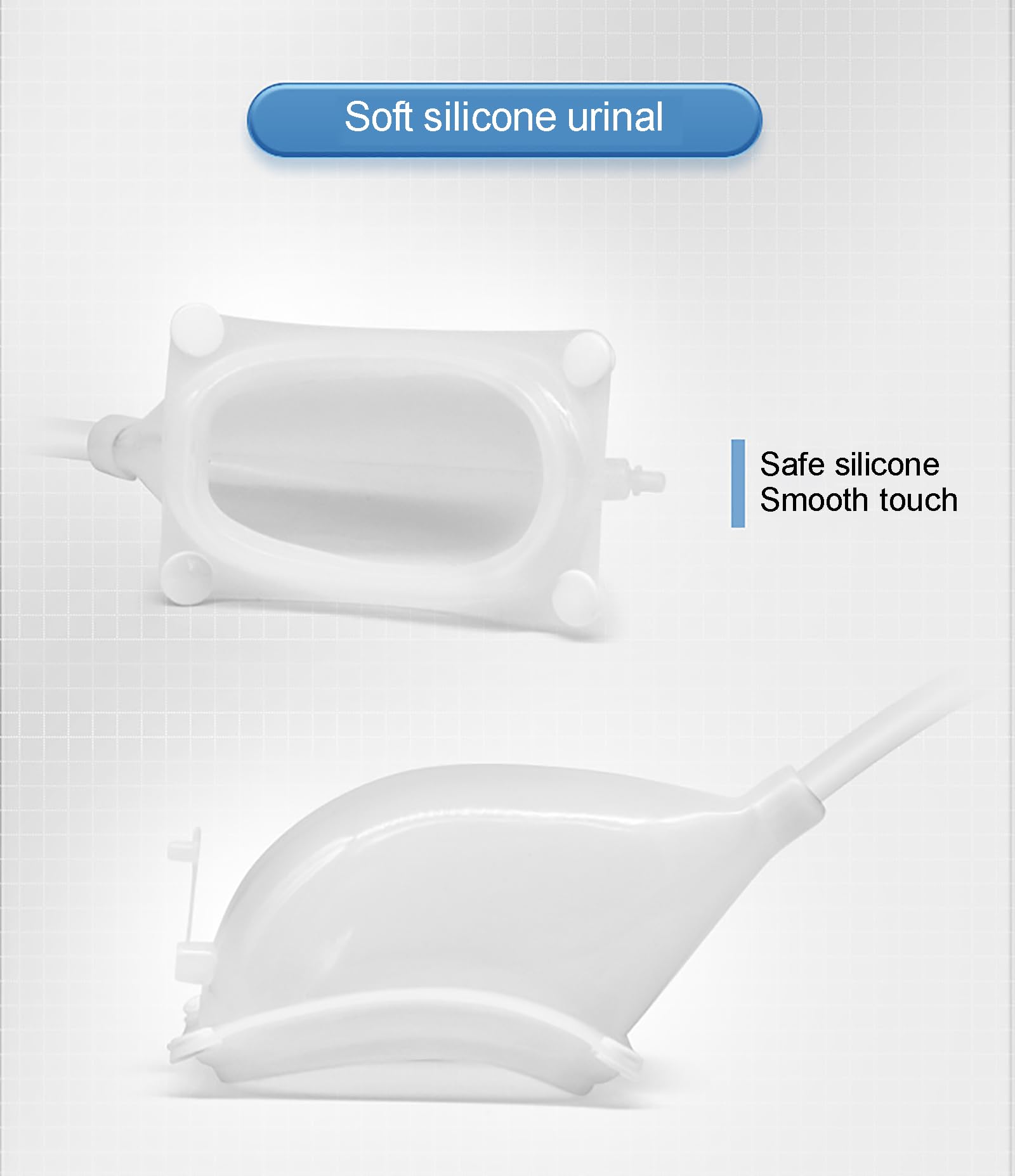 Raccoglitore di urina Orinatoio Elettrico indossabile in Silicone Ventilato Aderente Design Confortevole Riutilizzabile Delicato sulla Pelle e inodore