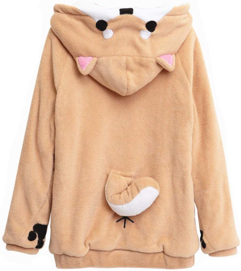 Girls Cute Shiba Inu Hoodie Sweatshirt Pullover