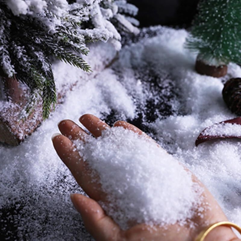 Science Gone Fun Professional Quality Artificial Polyethylene Snow for Holiday Decor 10 Ounce Bag (10)