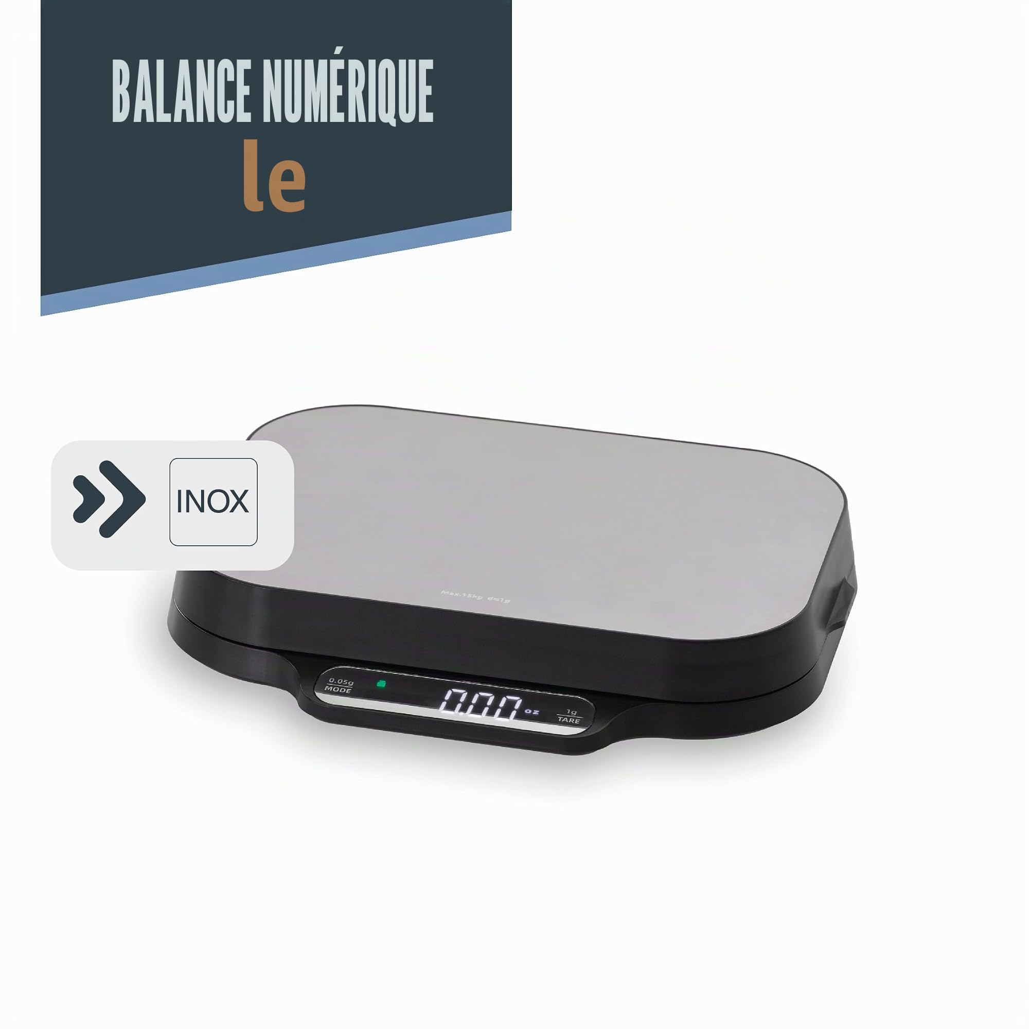 Lacor 61726 - Balance numérique double ultra-précision, fonction tare