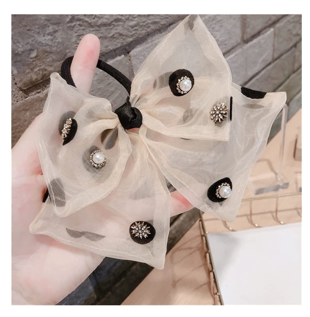 Scrunchies Haargummi 2 Stücke Haarschmuck Kopf Seil Chiffon Gaze Tuch Haar Ring Gummiband Frauen Zopfgummi Elastische