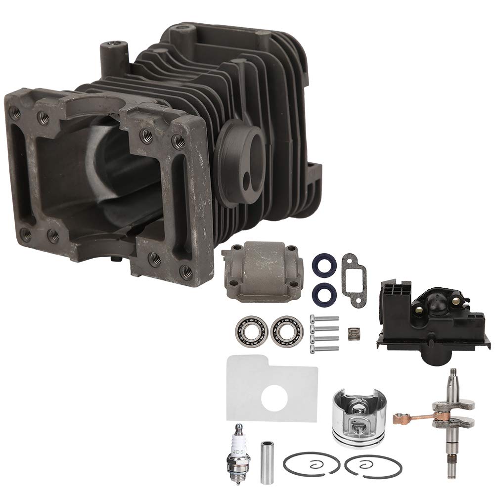 Fdit Kit de Cilindro y Pistón para Sierra de 38 Mm, Motor de Aleación de Aluminio, Construcción Resistente a la Corrosión y Larga Duración, para 018 MS180