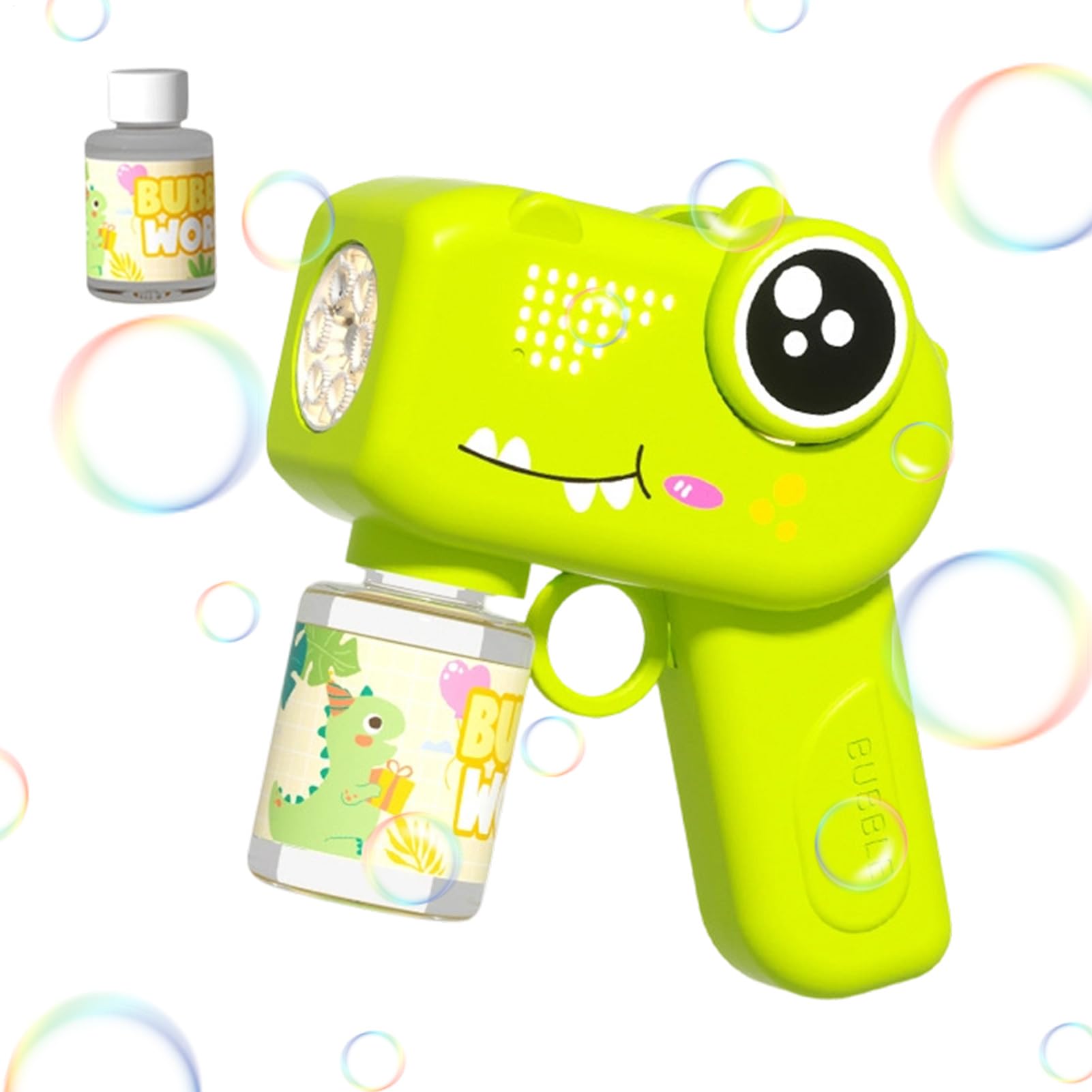 T Rex Soap Dispenser - Portable Maker for Floating | Lighted Jurassic Animal with Leak Proof Motor & Rhythmic Audio for Teenagers, Siblings, Gardens and Vacation Recreation Activities