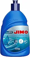 JIMO Lava Louca Gel Detergente Concentrado Desengordurante Super Brilho Limpeza Biodegradavel Rende 20 lavagens 500g