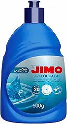 JIMO Lava Louca Gel Detergente Concentrado Desengordurante Super Brilho Limpeza Biodegradavel Rende 20 lavagens 500g