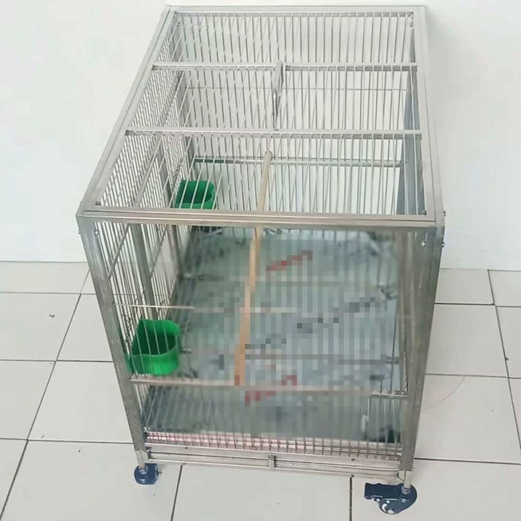 gabbia per uccelli, gabbie for uccelli Gabbia for in ferro battuto for rettangolare Trasportini for Grande gabbia for pappagalli con vassoio for resistente(Bird Cage XL)