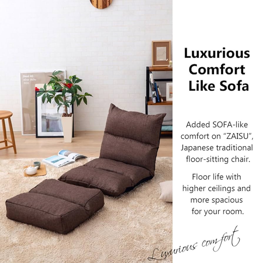 risa（椅子） Amazon.com: EMOOR Floor Chair with Ottoman Cushion LIVA3