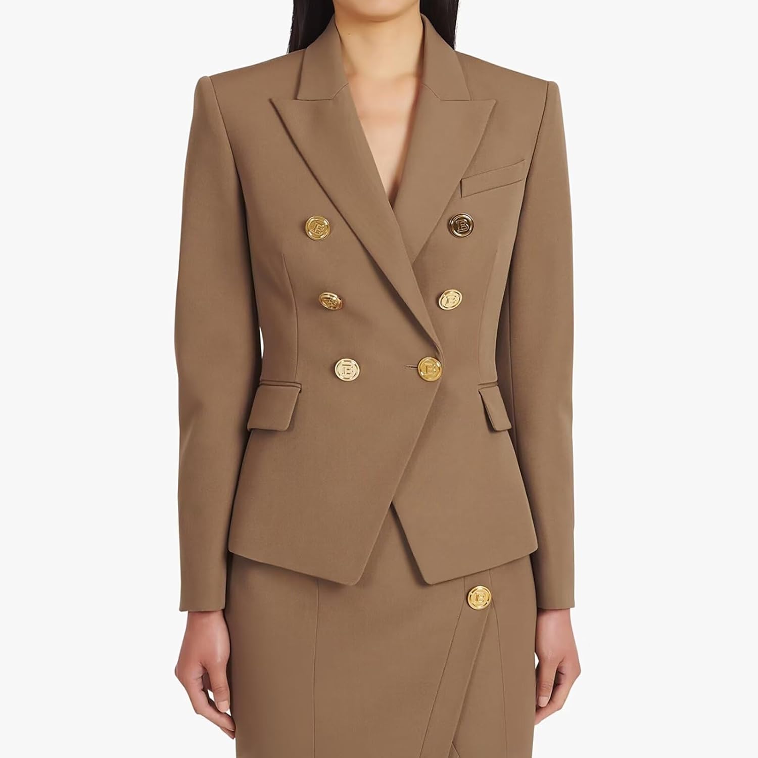 Casual Blazers for Women Long Sleeve Open Front Work Business Suit Office Blazer Jackets with Pockets