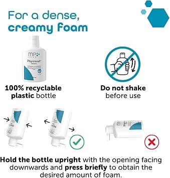 MP Labo Physiovet Mousse Cleansing and Revitalising Foam for Dogs and Cats, No-Rinse Formula, 100ml