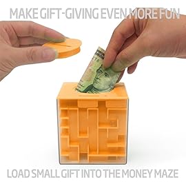3-Pack Money Maze Puzzle Boxes - Fun and Educational Brain Teasers for Kids and Adults, for Christmas Birthday Holiday