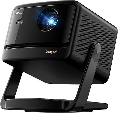 Dangbei Proyector DBOX02 Pro 4K GTV, 2000 lúmenes ISO, HDR10+, Dolby Audio, listo para 3D, Keystoneenfoque automático, pantalla de 300 pulgadas,