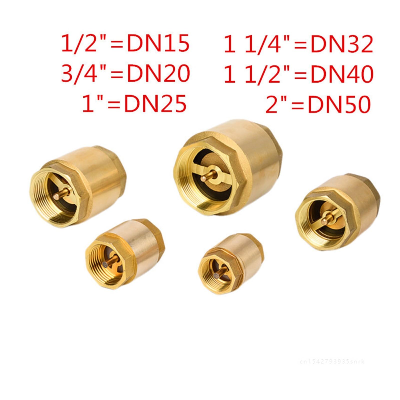 Valvole a sfera motorizzate 1 Valvola Di Ritegno A Molla In Linea Con Filettatura In Ottone For Valvola Di Ritegno For Il Controllo 'acqua Valvola A Pompa 'acqua Sicuro e affidabile(1-1/2")