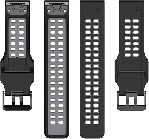 Miimall Correa de repuesto compatible con Garmin Fenix 7, 0.866 pulgadas de ancho, de silicona suave, impermeable, para Garmin Fenix 77 Solar7