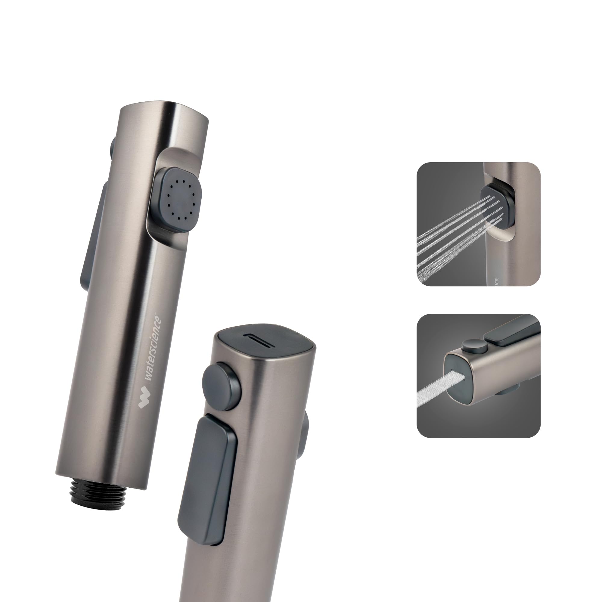 WaterScience Water Saving Health Faucet | Jet Spray for Toilet | 2 Flow Modes | Gun Metal Finish | Without Hose - PURO-HFE-224 | Chrome (B0CQYY8XXL) Amazon Price History, Amazon Price Tracker
