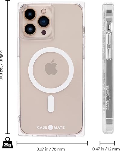 Miniatura 8 de Case-Mate BLOX - Funda para iPhone 13 Pro, transparente protección contra caídas de 10 pies compatible con MagSafe Funda magnética para iPhone 13
