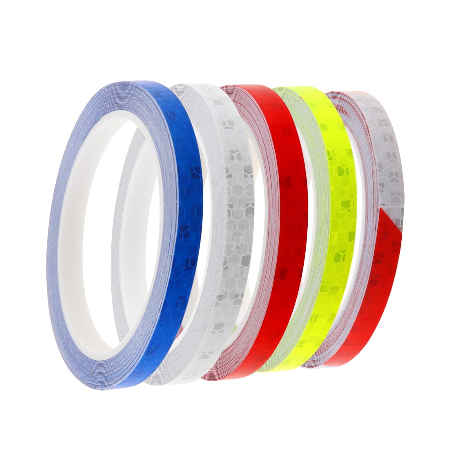 Tobefore 5 Rolls Reflective Tape for Riding, 10 inch x 26ft, 5 colors