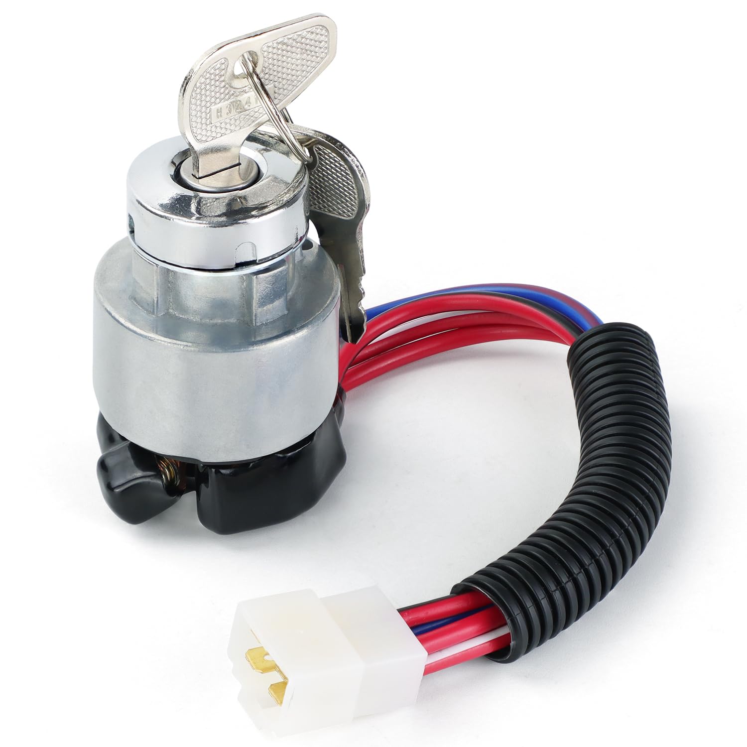 Ignition Key Switch for Kubota Tractor L2501 L2600 L2800 L3000 L3200 L3400 L3700 L3800 L4300 L4400 MX4700 MX5000 MX5100 TC020-31820 TC020-31822