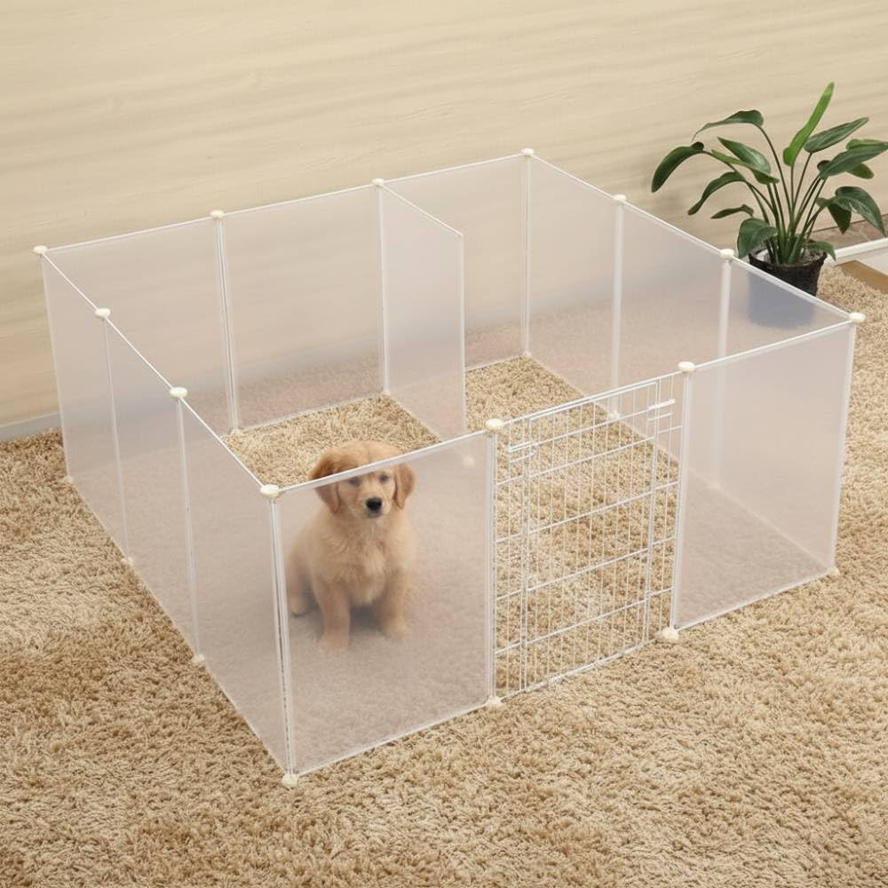 Amazon | iimono117 ペットフェンス 柵 高さ70cm×幅50cm 12枚 ドア付き