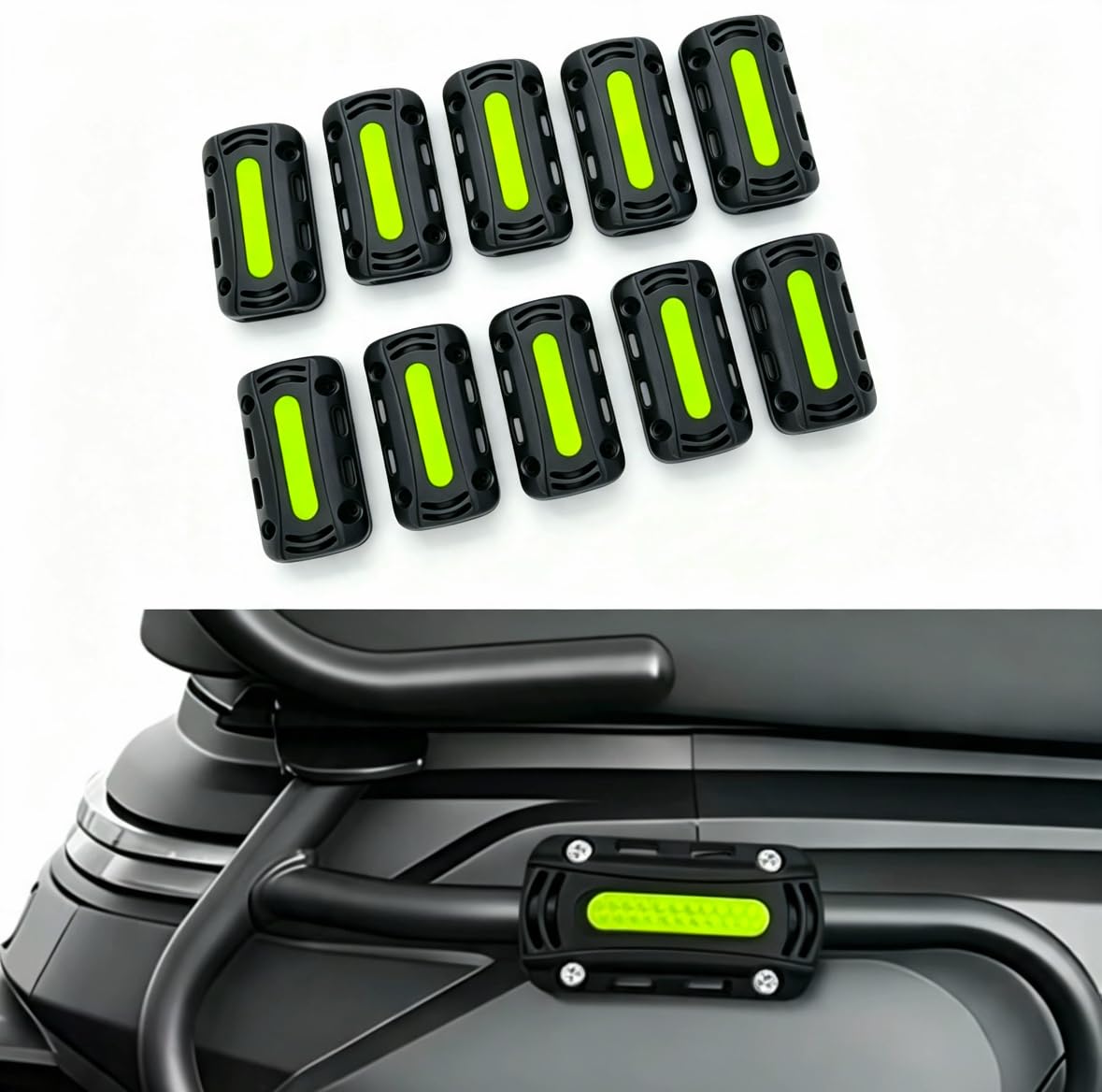 YDSTNiu 8PCS Motorcycle Crash Bar Protectors for Vespa Sei Giorni 300,
