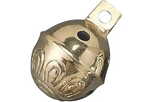12 Pack Brass Jingle Bells (Perfect for Christmas Trees, Wreaths, and Holiday Crafts!)