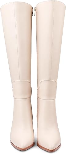 Miniatura 5 de Dance&Style Women's Leather Boots Block Heels Shoes Fall Boots Knee High