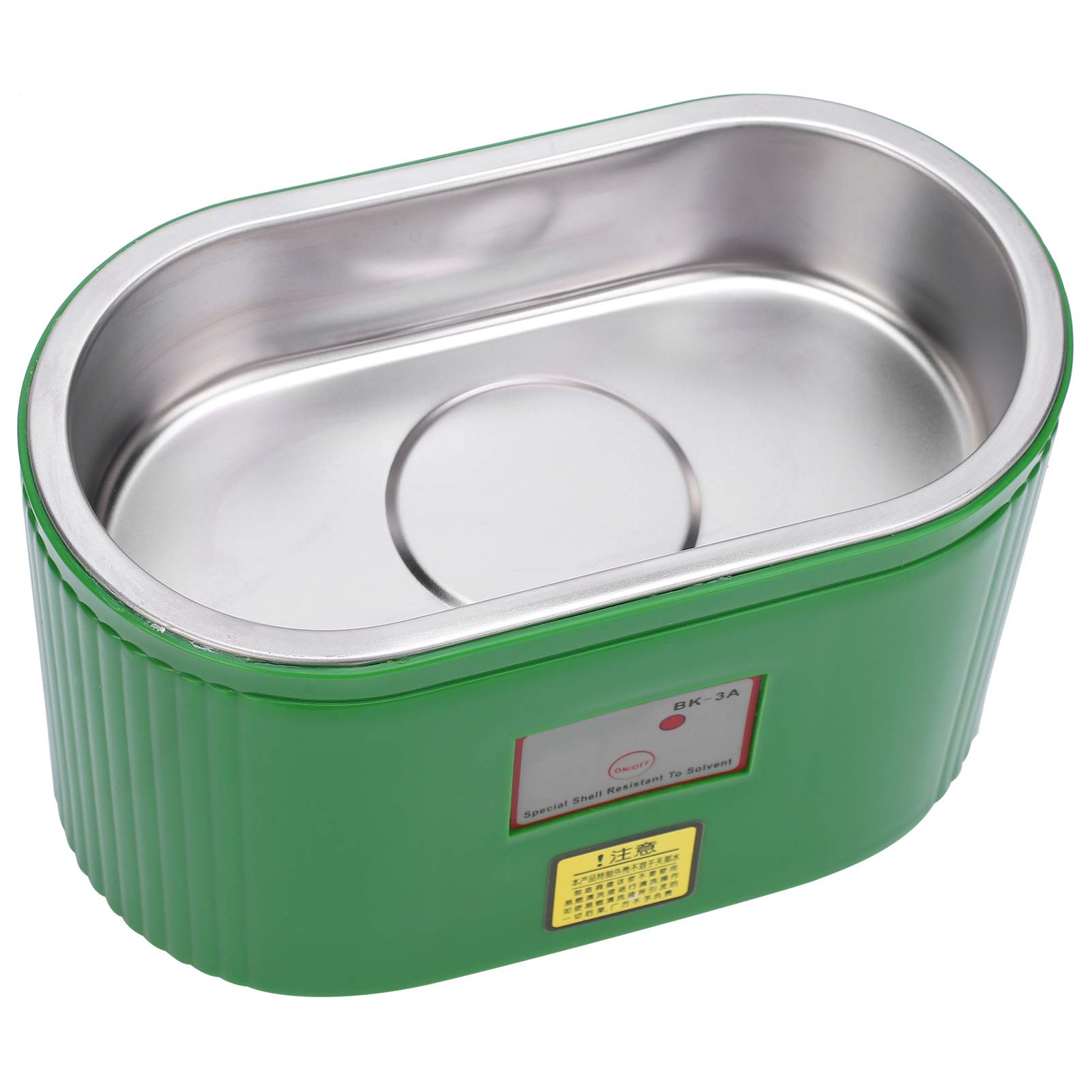 Detergente ad ultrasuoni, 30W 304 in Acciaio Inossidabile Lavatrice ad ultrasuoni ad Alta Potenza per Gioielli Orologi detergente 0.4L BK-3A AC(EU Plug)