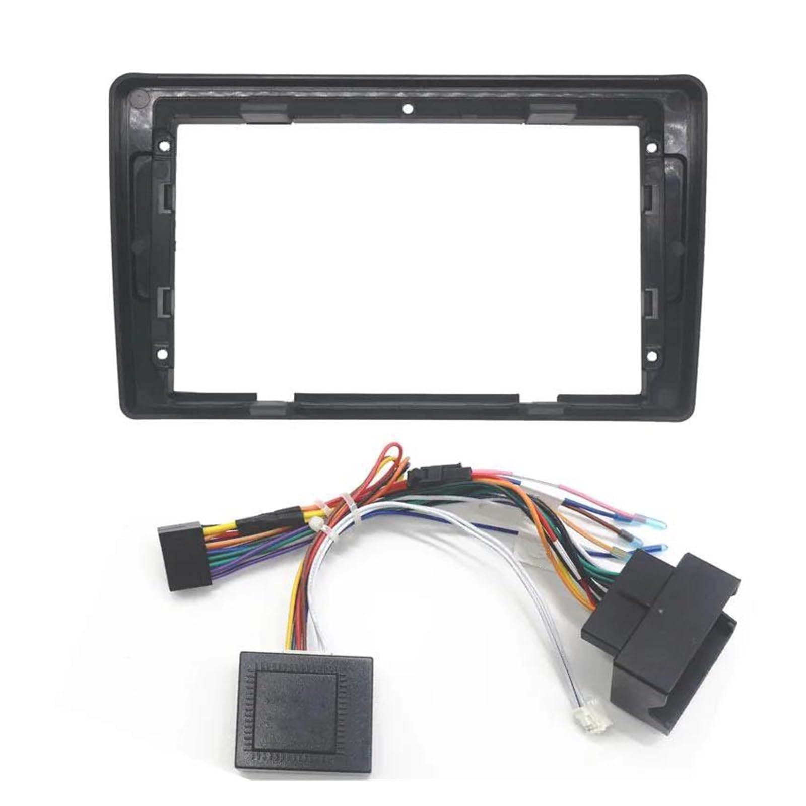 Fascia Radio 9" Per Vw Per Passat B5 Per Bora Per Golf IV Pannello Video Lettore Audio Cruscotto Kit Montaggio Telaio 2 DIN Pannello controllo(Cavo canbus fascia)