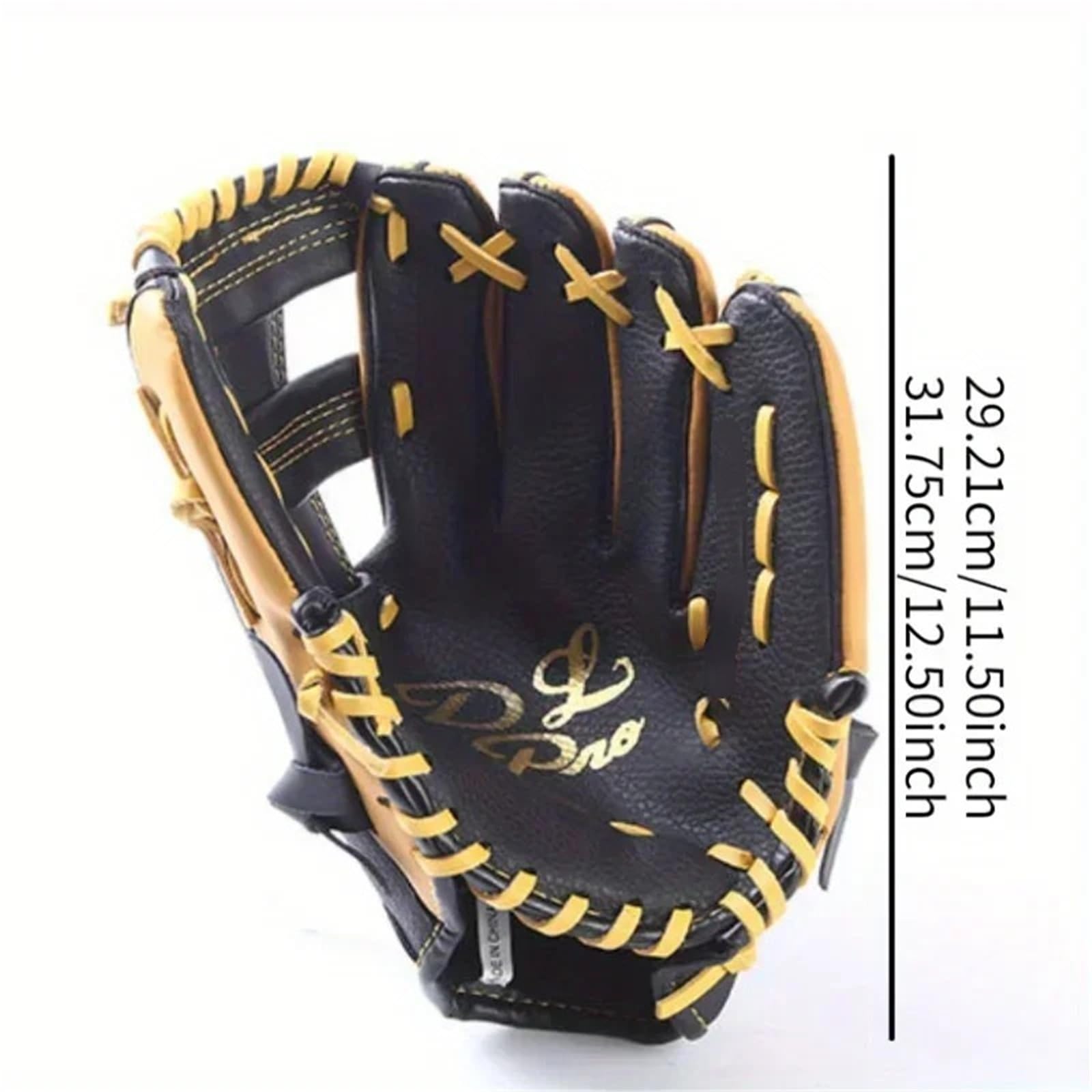 Doppellagiger Baseball- und Softball-Handschuh aus Rindsleder, Wurf- und Empfangshandschuh für Feldübungen und Wettkampfspiele