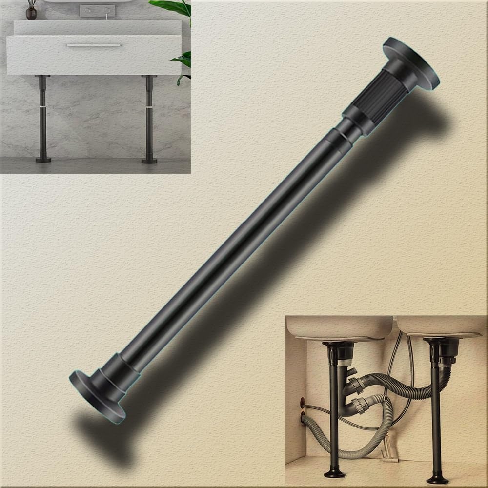 Patas y Varillas de Soporte Ajustables de Acero Inoxidable para gabinetes de Cocina, baños y baños. Postes para Muebles duraderos.