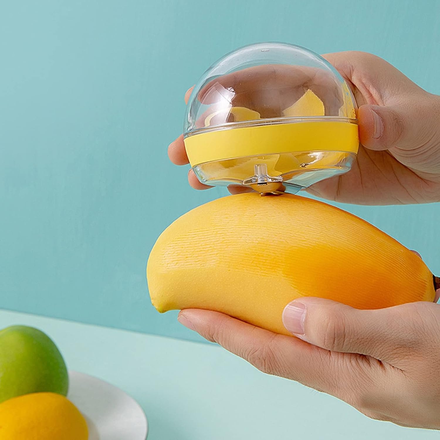 BLUEWORD Multifunctional Storage Type Peeler Peeling Apple Supplies Household Round Peeling Knife Apple Potato Peeling Artifact New Hot (1-Pcs)