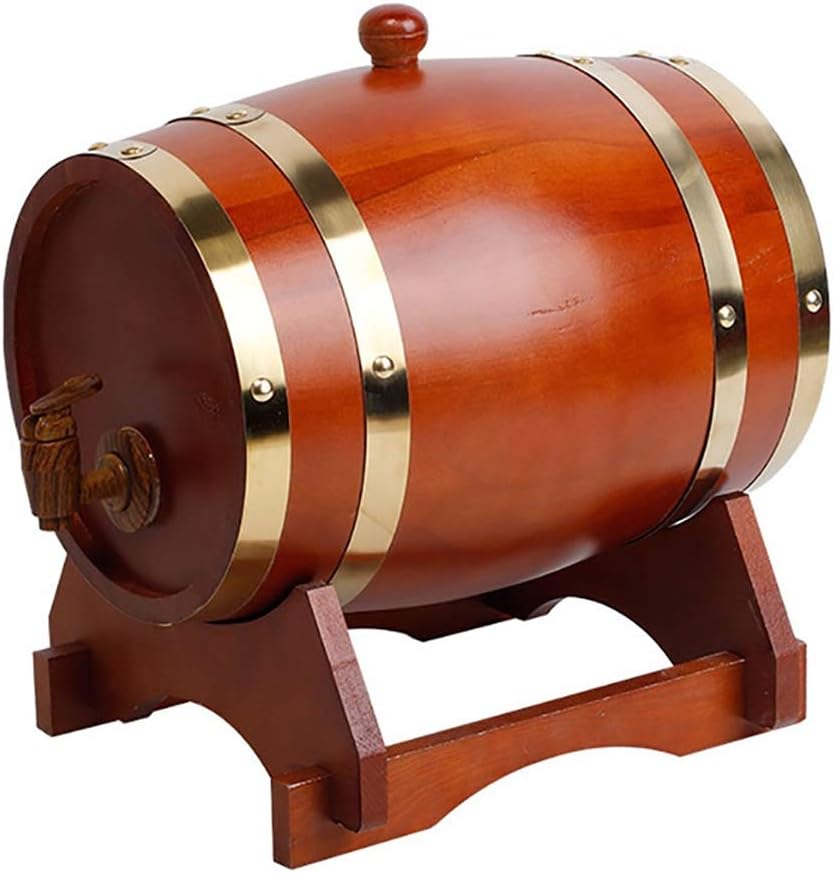 XIAOLAN Household Chocolate Wooden Wine Barrel 3L/5L/10L/15L/20L/30L