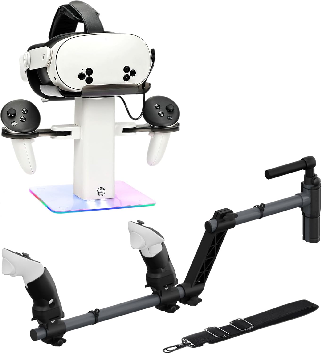 VR Gun Stock for Quest 3/3S and VR Stand Compatible with MetaQuest 3S