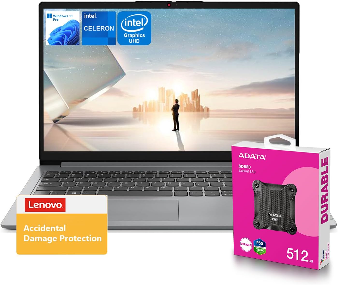 Lenovo Business Series 15.6 Laptop | 20GB RAM | 1.6TB Storage (1.1TB SSD + 512GB External Storage) | 1 Yr ADP | Intel Core | 15.6″ | Win 11 Pro | External SSD Bundle Lenovo Business Series 15.6 Laptop | 20GB RAM | 1.6TB Storage (1.1TB SSD + 512GB External Storage) | 1 Yr ADP | Intel Core | 15.6″ | Win 11 Pro | External SSD Bundle