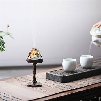 お香 TBPR / GLASS INCENSE HOLDER gray Amazon.com: Incense Burner Vintage Glass Incense Burner