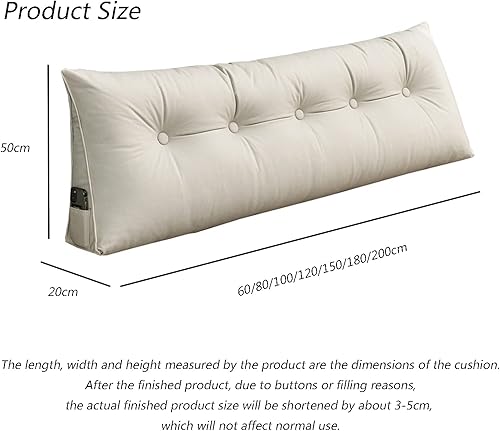 Miniatura 7 de Almohada de lectura triangular de color sólido para el embarazo almohadilla de cuña almohadilla de cintura almohada de lectura triangular para la